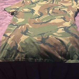 Ralph Lauren Green and Tan Camouflage Tee